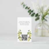 Fresh Citrus Painted Lemons Mediterranean Informatiekaartje (Staand voorkant)