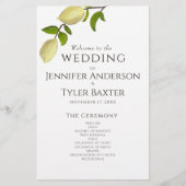 Fresh Citrus Painted Lemons Modern Mediterranean (Voorkant)