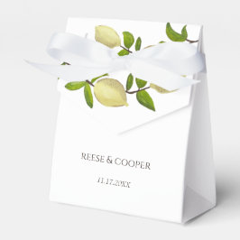 Fresh Citrus Painted Lemons Modern Mediterranean Bedankdoosjes