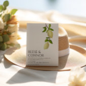 Fresh Citrus Painted Lemons Modern Mediterranean Kaart