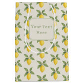 Fresh Citrus Personalized Party Bag Medium Cadeauzakje (Voorkant)