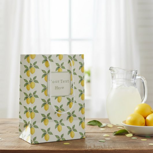 Fresh Citrus Personalized Party Bag Medium Cadeauzakje