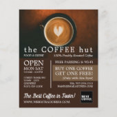 Fresh Coffee, Barista, Café, Coffeehouse Advert Flyer (Voorkant)