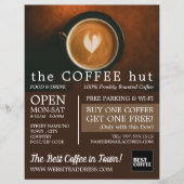 Fresh Coffee, Barista, Café, Coffeehouse Advert Flyer (Voorkant)