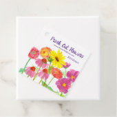 Fresh Cut Flowers Boeket Label Boerderij Stand Lab (In situ)