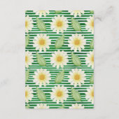 Fresh Daisy Baby shower Boek voor Baby Informatiekaartje (Achterkant)