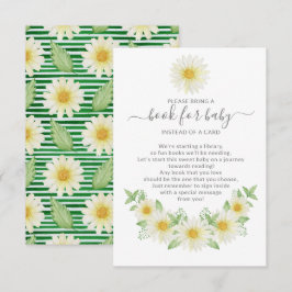 Fresh Daisy Baby shower Boek voor Baby Informatiekaartje