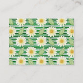 Fresh Daisy Baby shower Luier Raffle Ticket Informatiekaartje (Achterkant)