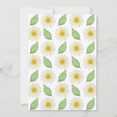 Fresh Daisy Bloemen Meisjes bevestiging Kaart (Achterkant)