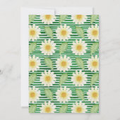 Fresh Daisy Floral Baby Luncheon Kaart (Achterkant)