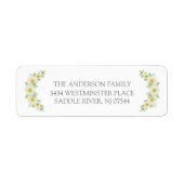Fresh Daisy Floral Community Return Address Label (Voorkant)