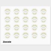 Fresh Daisy Floral Eerste Communie Sticker (Vel)