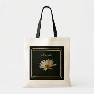 Fresh Daisy Floral Foto gepersonaliseerd Tote Bag