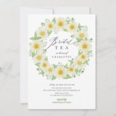 Fresh Daisy Floral Vrijgezellenfeest Tea Kaart (Voorkant)