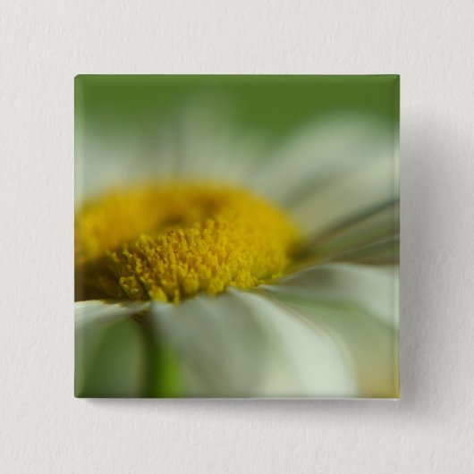 Fresh Daisy Vierkante Button 5,1 Cm (Voorkant)