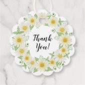 Fresh Daisy Vrijgezellenfeest Bedankjes Labels (Achterkant)