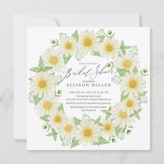 Fresh Daisy Vrijgezellenfeest Kaart (Voorkant)