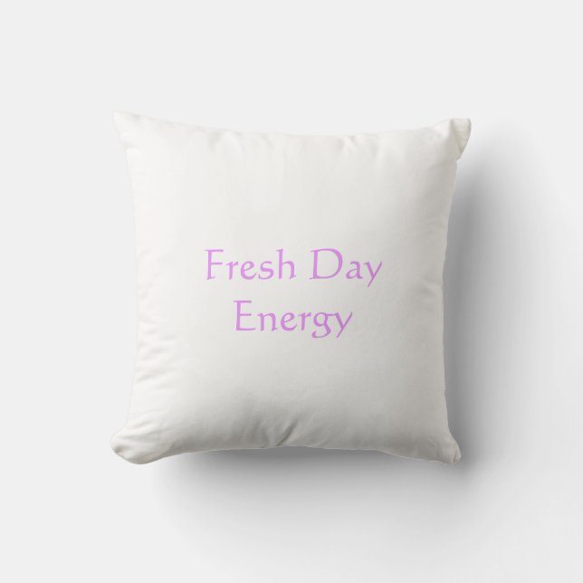 Fresh Day Energie Modern Minimalistisch  Kussen (Voorkant)