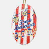 Fresh Delicious Popcorn Ornament — Oval (Links)