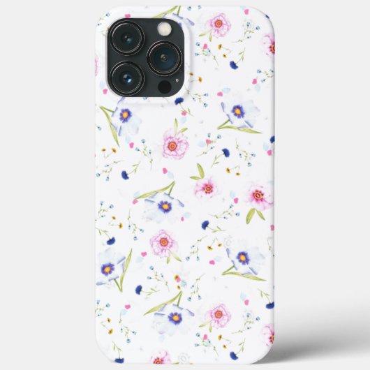 Fresh Design Bloemen Patroon iPhone Case (Achterkant)