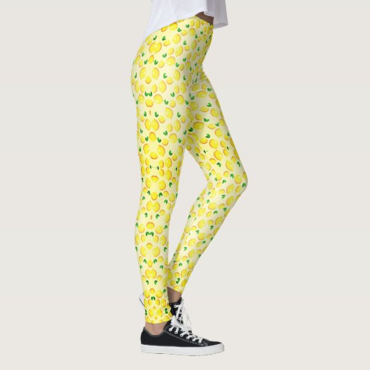 Fresh Design Leggings met Yellow Lemons (Rechts)