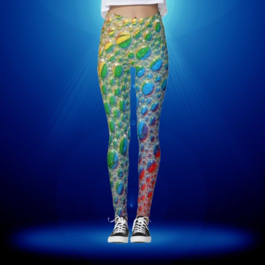 "Fresh Dew Drops Leggings" Leggings
