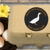 Fresh Duck Eggs Business Ronde Sticker