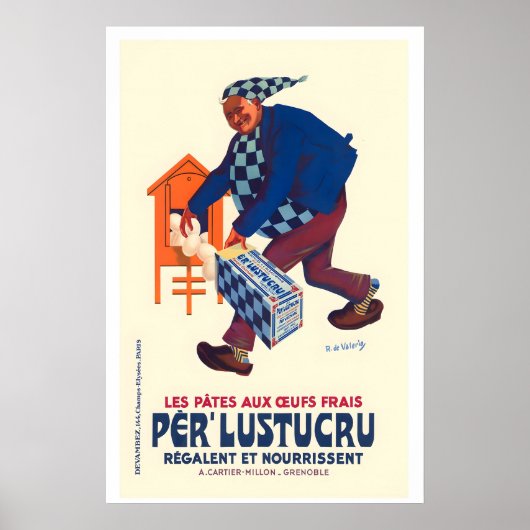 Fresh Egg Pasta Vintage Food&Drink Poster (Voorkant)