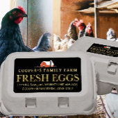 FRESH EGGS karton verzending & adresetiketten Etiket