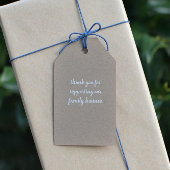 Fresh Eggs Kraft Rustiek Script Cadeaulabel