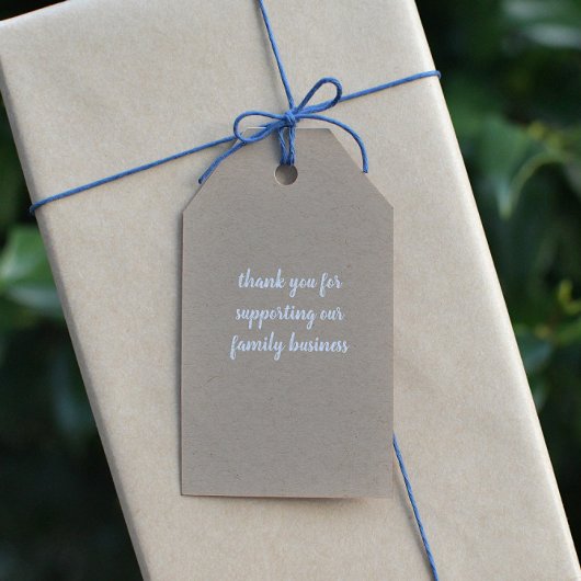 Fresh Eggs Kraft Rustiek Script Cadeaulabel