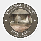 Fresh Eggs  Label Sjabloon (Voorkant)