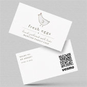 Fresh Eggs Visitekaartje Venmo QR-code om opnieuw 