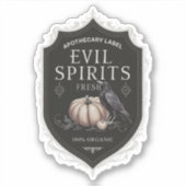 Fresh Evil Spirits Label Sticker (Voorkant)