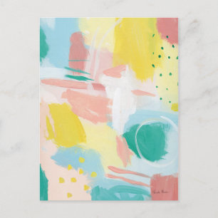 Fresh Face Abstract - Spring Colors Briefkaart