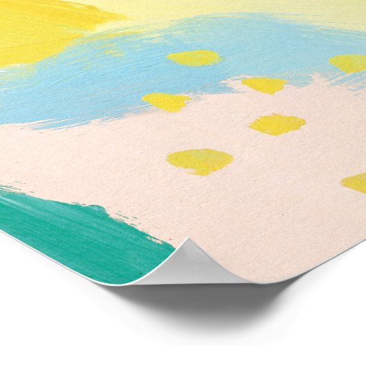 Fresh Face Abstract - Spring Colors Poster (Hoek)