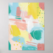 Fresh Face Abstract - Spring Colors Poster (Voorkant)