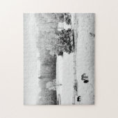 Fresh Fallen Snow at the Horse Ranch - 11x14 inch Legpuzzel (Verticaal)