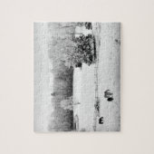 Fresh Fallen Snow at the Horse Ranch - 8x10 inch Legpuzzel (Verticaal)