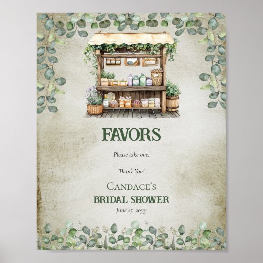 Fresh Farmer's Market Boerderij Stand Favorieten S Poster (Voorkant)