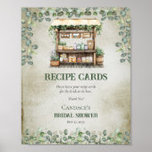 Fresh Farmer's Market Boerderij Stand Recept Kaart Poster (Voorkant)