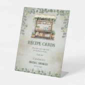 Fresh Farmer's Market Boerderij Stand Recept Kaart Reclamebord Met Voetstuk (Voorkant)