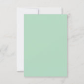Fresh Floral RSVP in Mint Green (Achterkant)