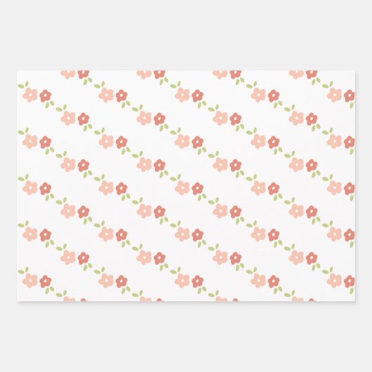 Fresh Floral wrapping sheets  Inpakpapier Vel (Voorkant 2)