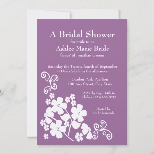 Fresh Flower Vrijgezellenfeest Kaart (Voorkant)