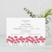 Fresh Flower Vrijgezellenfeest Kaart (Staand voorkant)