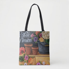 "Fresh Flowers" Fine Art Floral Canvas tas