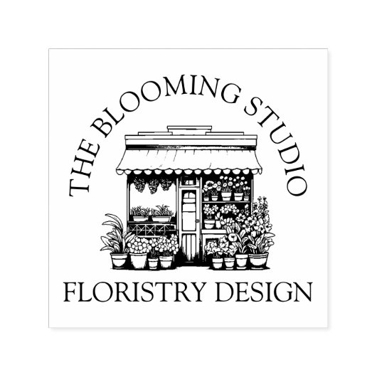 Fresh Flowers Storefront thema Zelfinktende Stempel (Design)