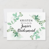 Fresh Foliage Botanic Jr. Bridesmaid proposal Kaar (Voorkant)