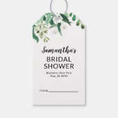 Fresh Foliage Botanical Mint Display Vrijgezellenf Cadeaulabel (Voorkant)